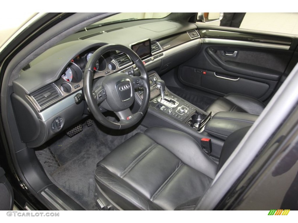 Black Interior 2008 Audi S8 5.2 quattro Photo #79805801