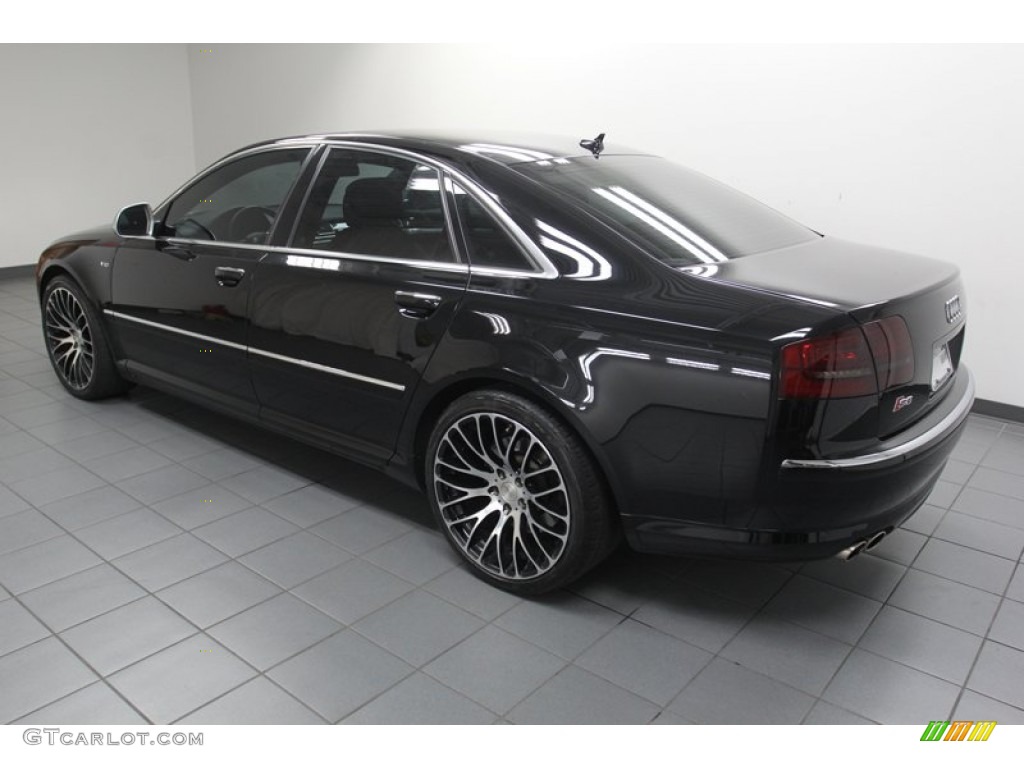 2008 S8 5.2 quattro - Brilliant Black / Black photo #5