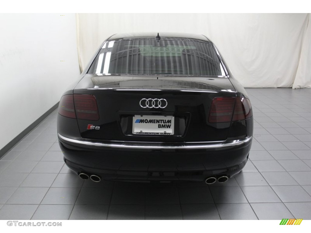 2008 S8 5.2 quattro - Brilliant Black / Black photo #12