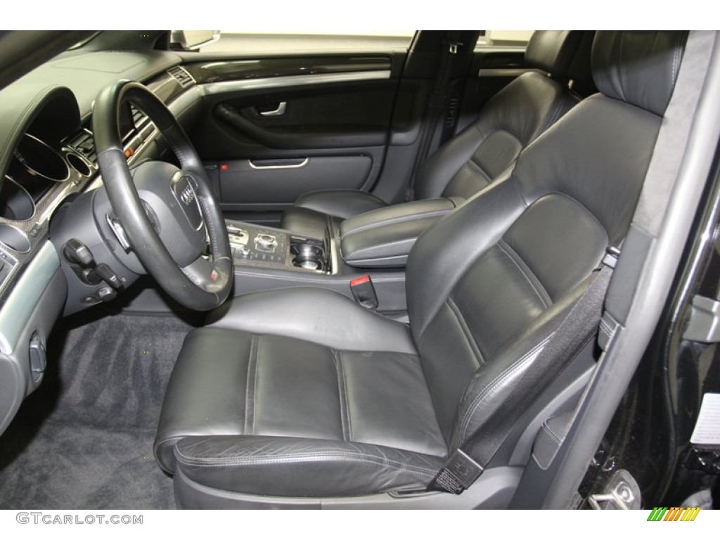 Black Interior 2008 Audi S8 5.2 quattro Photo #79805909