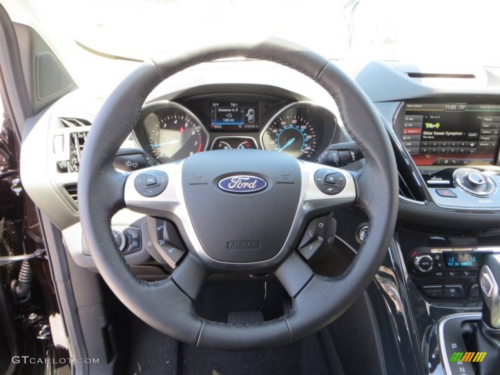2013 Ford Escape Titanium 2.0L EcoBoost Steering Wheel Photos