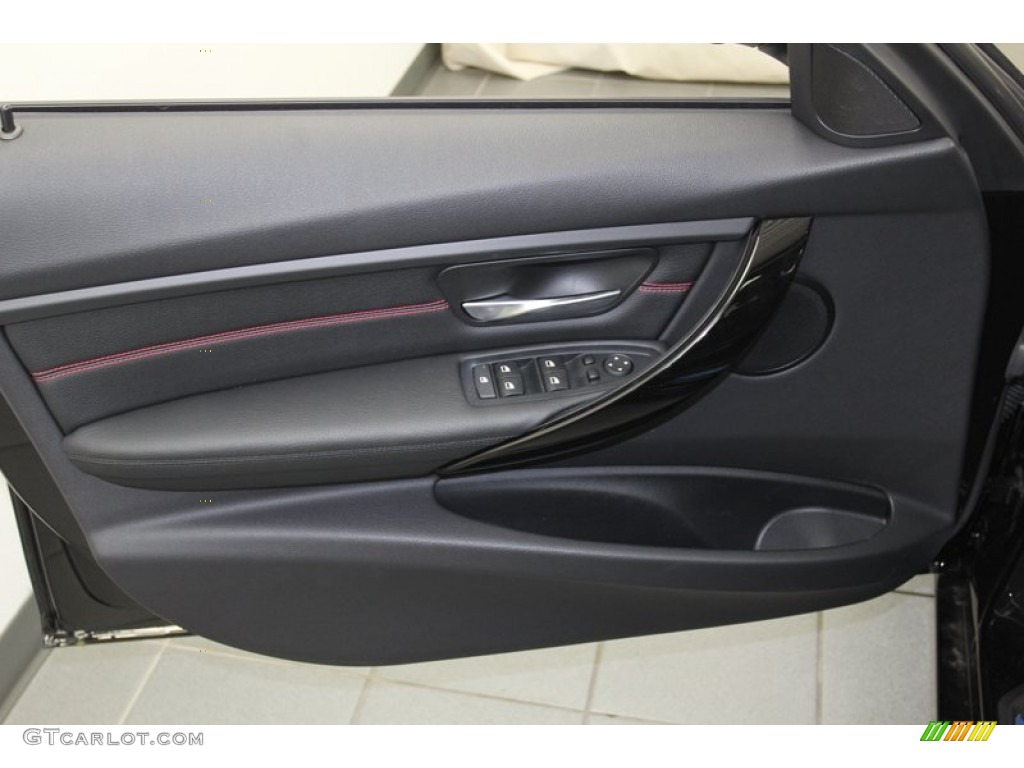 2013 BMW 3 Series 328i Sedan Black Door Panel Photo #79807395