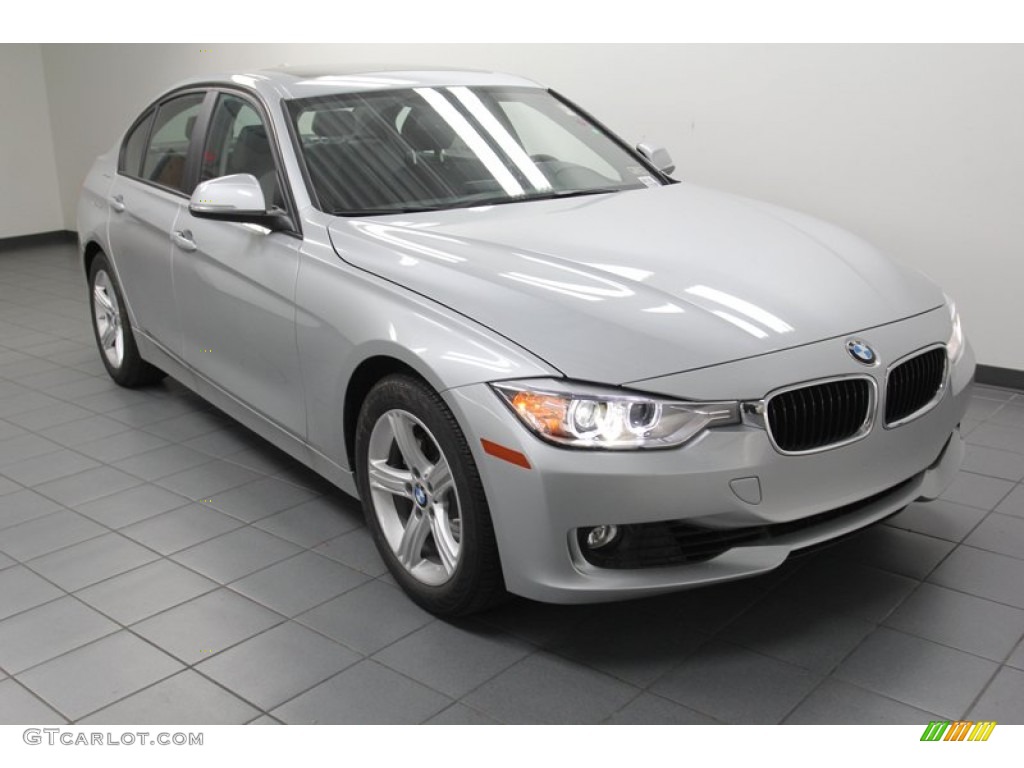 2013 3 Series 328i Sedan - Glacier Silver Metallic / Black photo #1