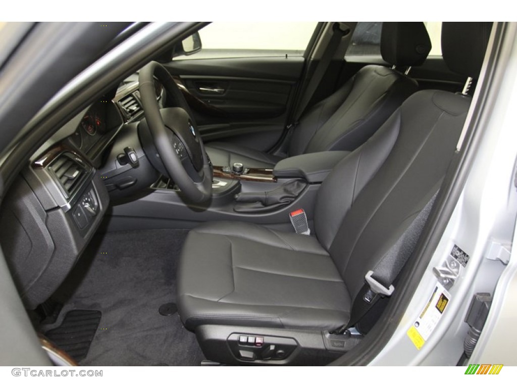 Black Interior 2013 BMW 3 Series 328i Sedan Photo #79807592