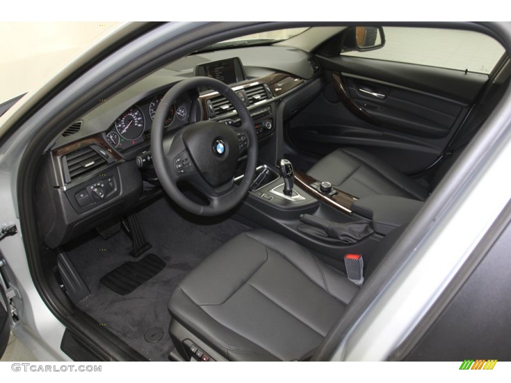 Black Interior 2013 BMW 3 Series 328i Sedan Photo #79807642