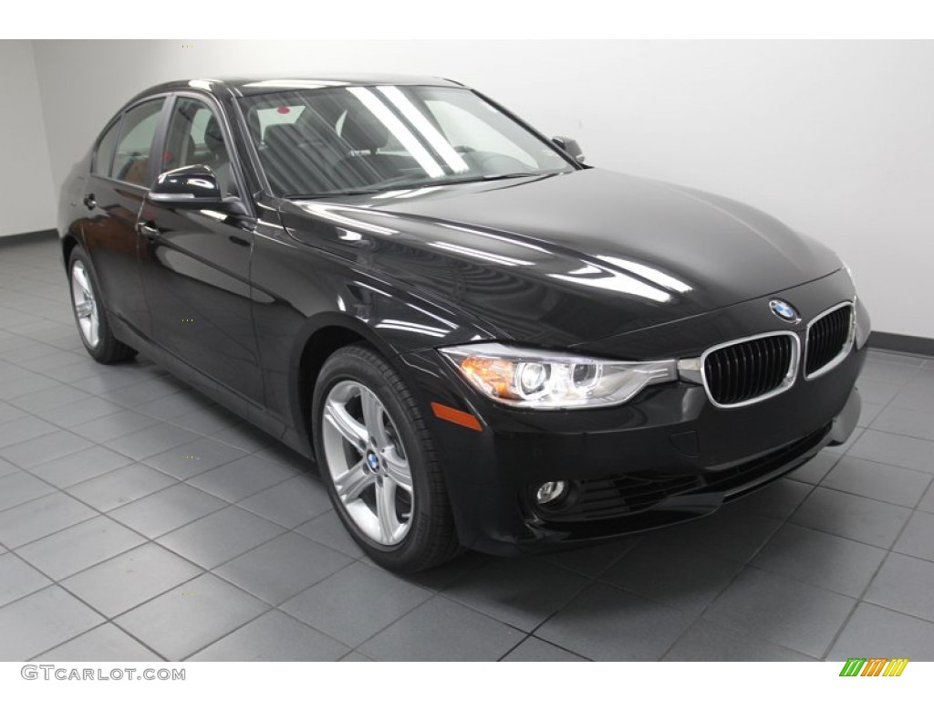 2013 3 Series 328i Sedan - Black Sapphire Metallic / Black photo #1