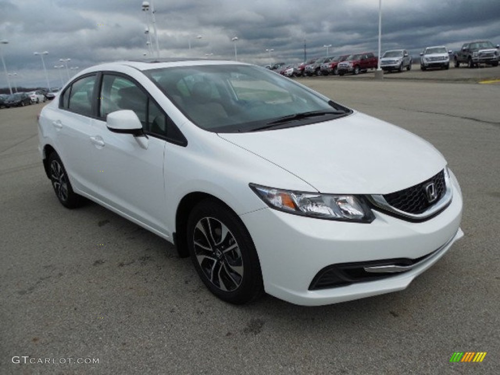 Taffeta White 2013 Honda Civic EX Sedan Exterior Photo #79808617