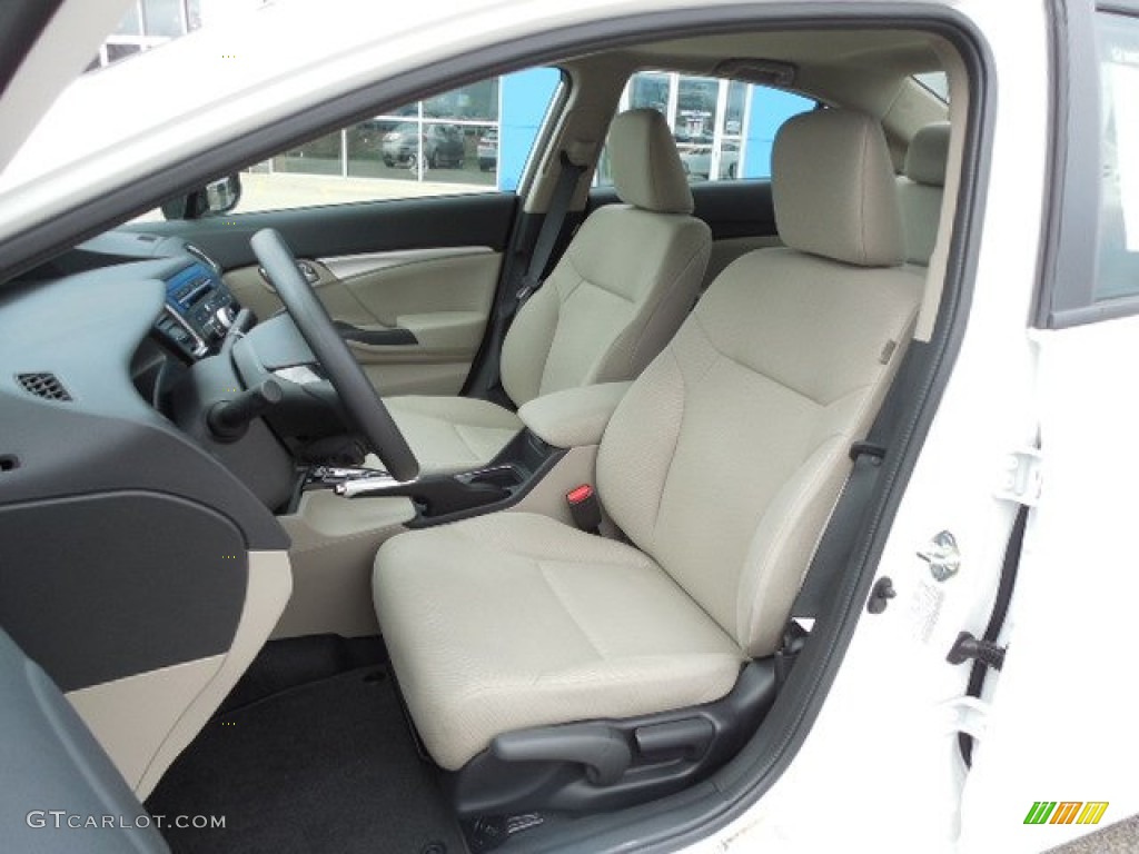 Beige Interior 2013 Honda Civic EX Sedan Photo #79808632