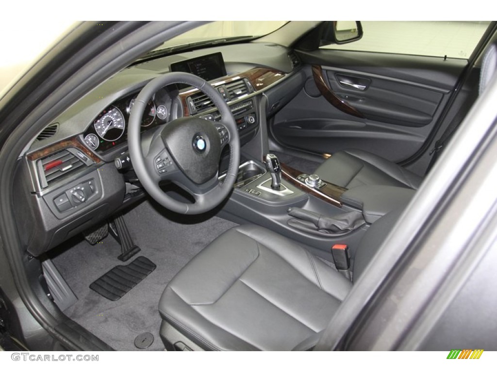 Black Interior 2013 BMW 3 Series 328i Sedan Photo #79808776