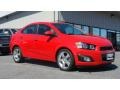 2012 Victory Red Chevrolet Sonic LTZ Sedan  photo #1