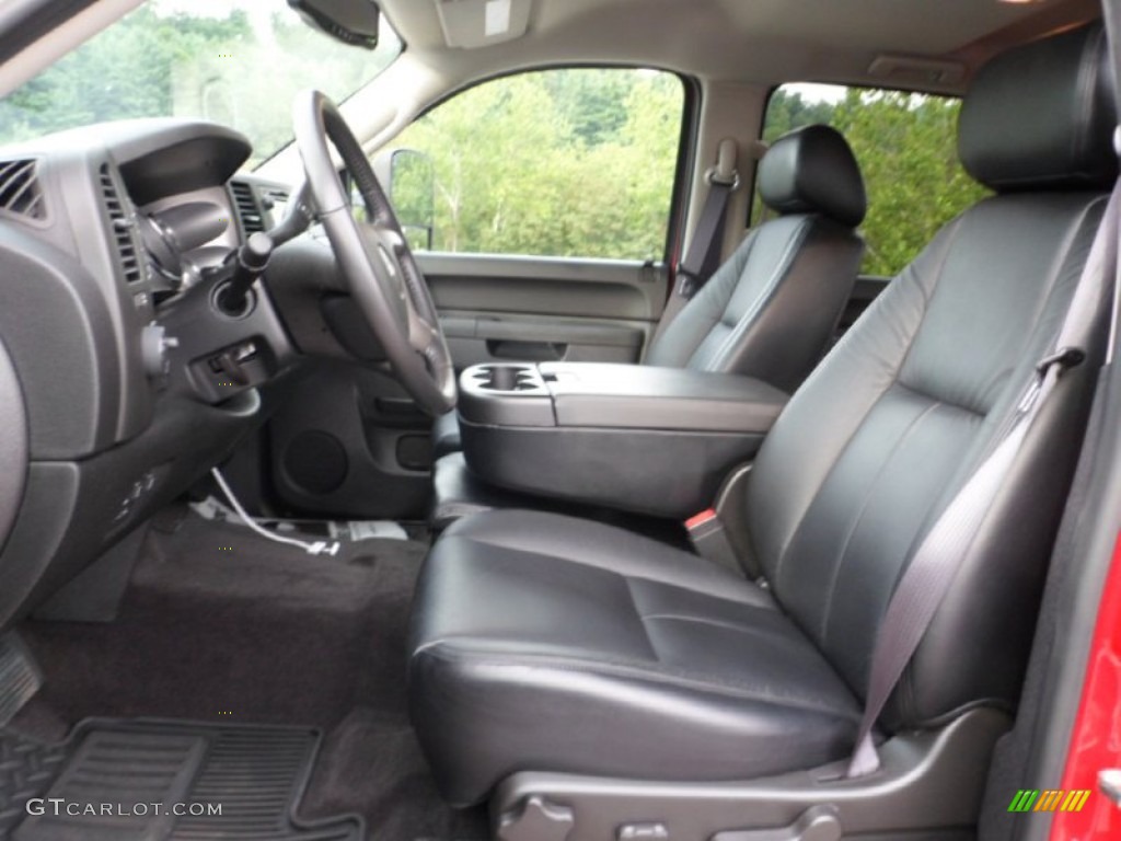 Ebony Interior 2011 GMC Sierra 3500HD SLE Crew Cab 4x4 Dually Photo #79809919
