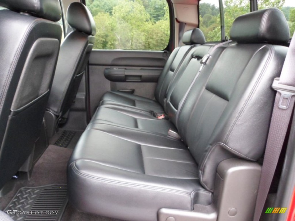 Ebony Interior 2011 GMC Sierra 3500HD SLE Crew Cab 4x4 Dually Photo #79810003