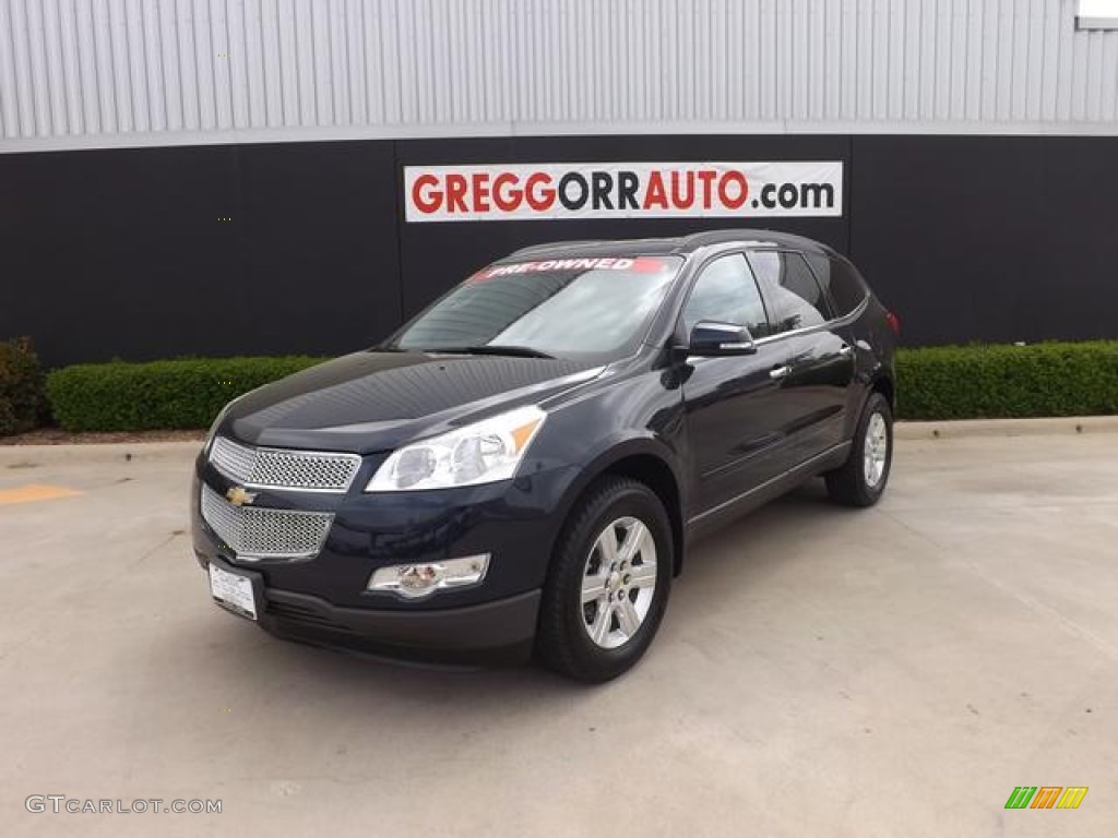 2012 Traverse LT - Dark Blue Metallic / Ebony photo #2