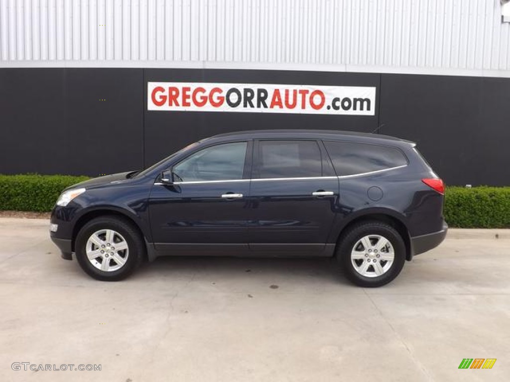 2012 Traverse LT - Dark Blue Metallic / Ebony photo #3