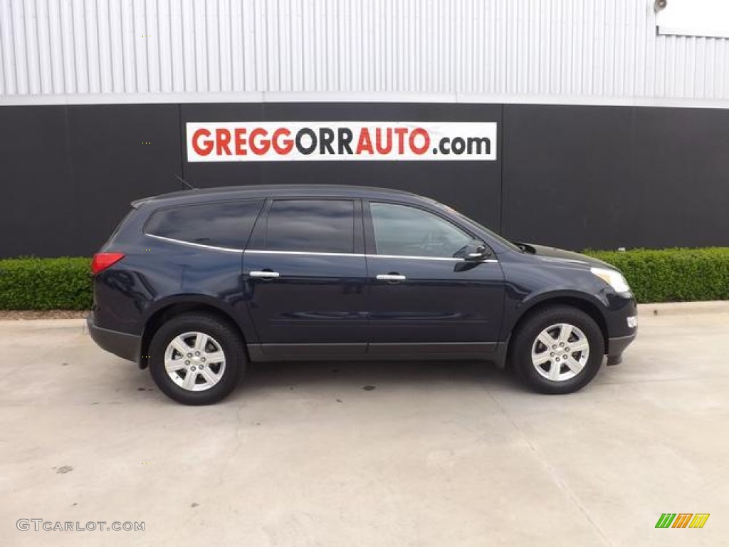 2012 Traverse LT - Dark Blue Metallic / Ebony photo #4