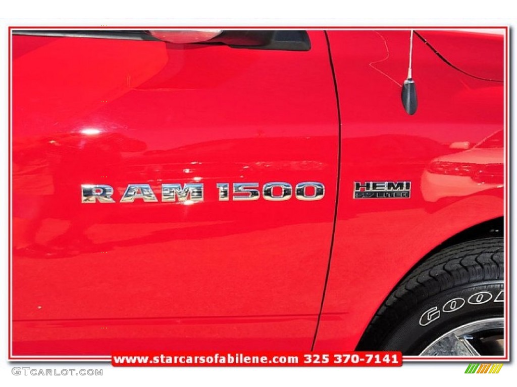 2012 Ram 1500 Lone Star Crew Cab 4x4 - Flame Red / Dark Slate Gray/Medium Graystone photo #11