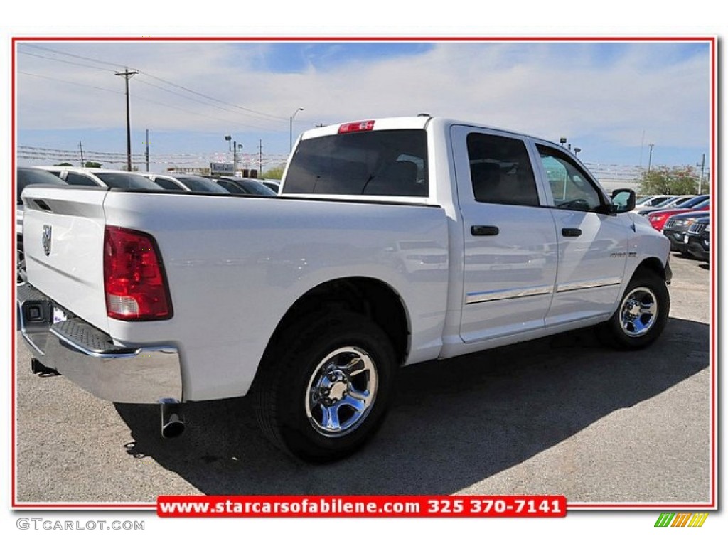 2010 Ram 1500 ST Crew Cab - Stone White / Dark Slate/Medium Graystone photo #6