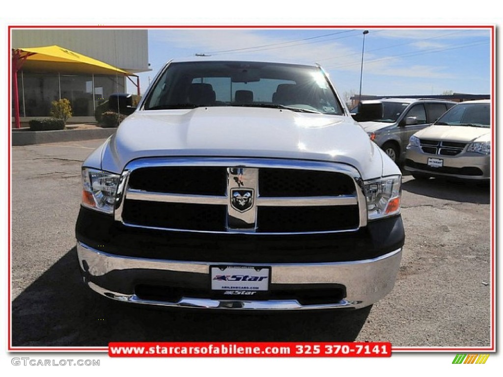 2010 Ram 1500 ST Crew Cab - Stone White / Dark Slate/Medium Graystone photo #10