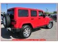 2013 Rock Lobster Red Jeep Wrangler Unlimited Sahara 4x4  photo #7