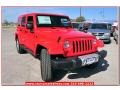 2013 Rock Lobster Red Jeep Wrangler Unlimited Sahara 4x4  photo #9