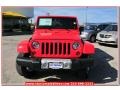 2013 Rock Lobster Red Jeep Wrangler Unlimited Sahara 4x4  photo #10