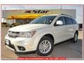 2013 Pearl White Tri Coat Dodge Journey SXT  photo #1