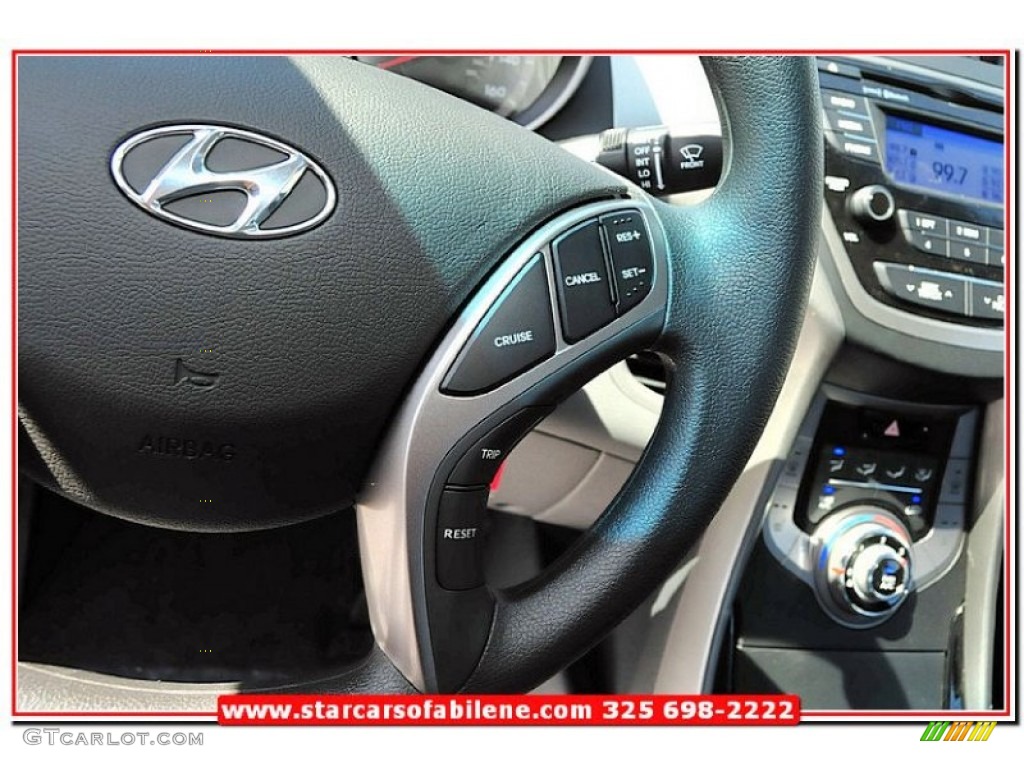 2013 Elantra GLS - Titanium Gray Metallic / Gray photo #17