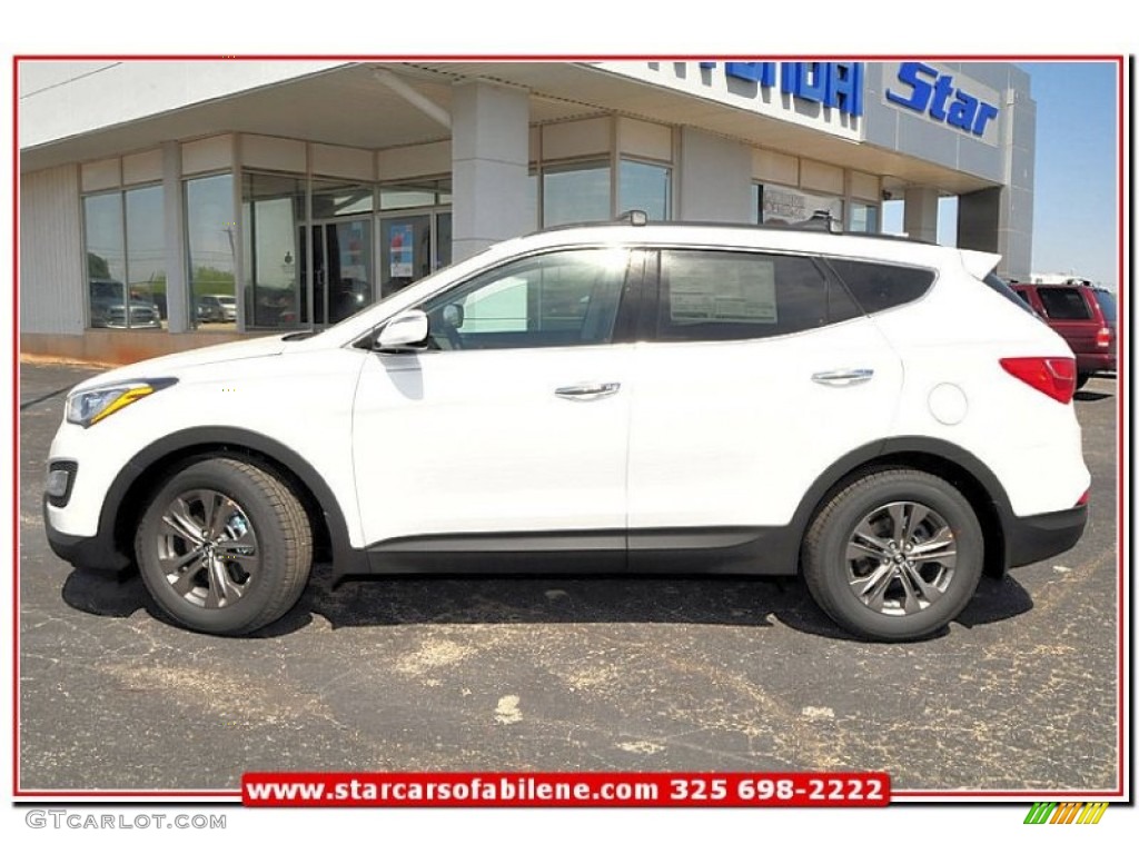 2013 Santa Fe Sport - Frost White Pearl / Gray photo #2