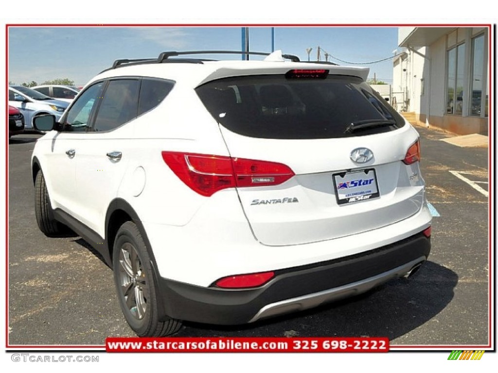 2013 Santa Fe Sport - Frost White Pearl / Gray photo #3