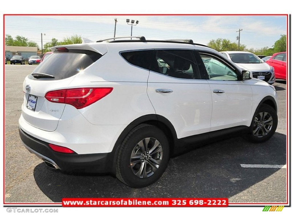 2013 Santa Fe Sport - Frost White Pearl / Gray photo #7