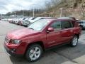 2014 Deep Cherry Red Crystal Pearl Jeep Compass Latitude 4x4  photo #1