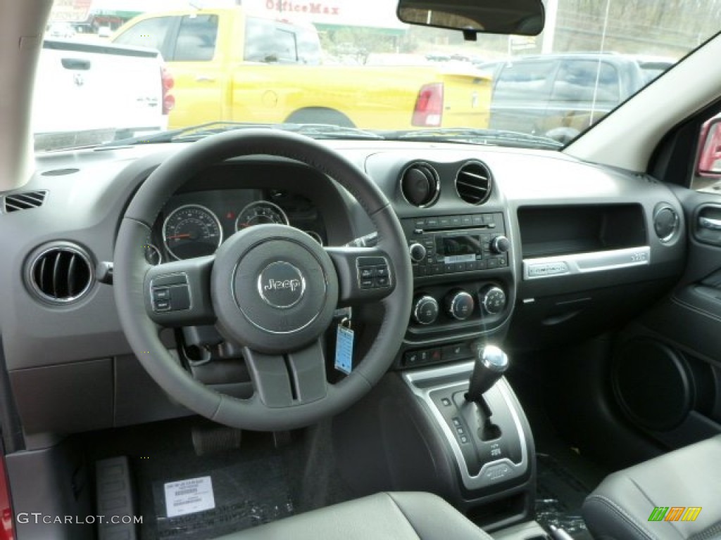 2014 Jeep Compass Latitude 4x4 Dark Slate Gray Dashboard Photo #79813312