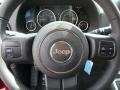 2014 Jeep Compass Dark Slate Gray Interior Steering Wheel Photo