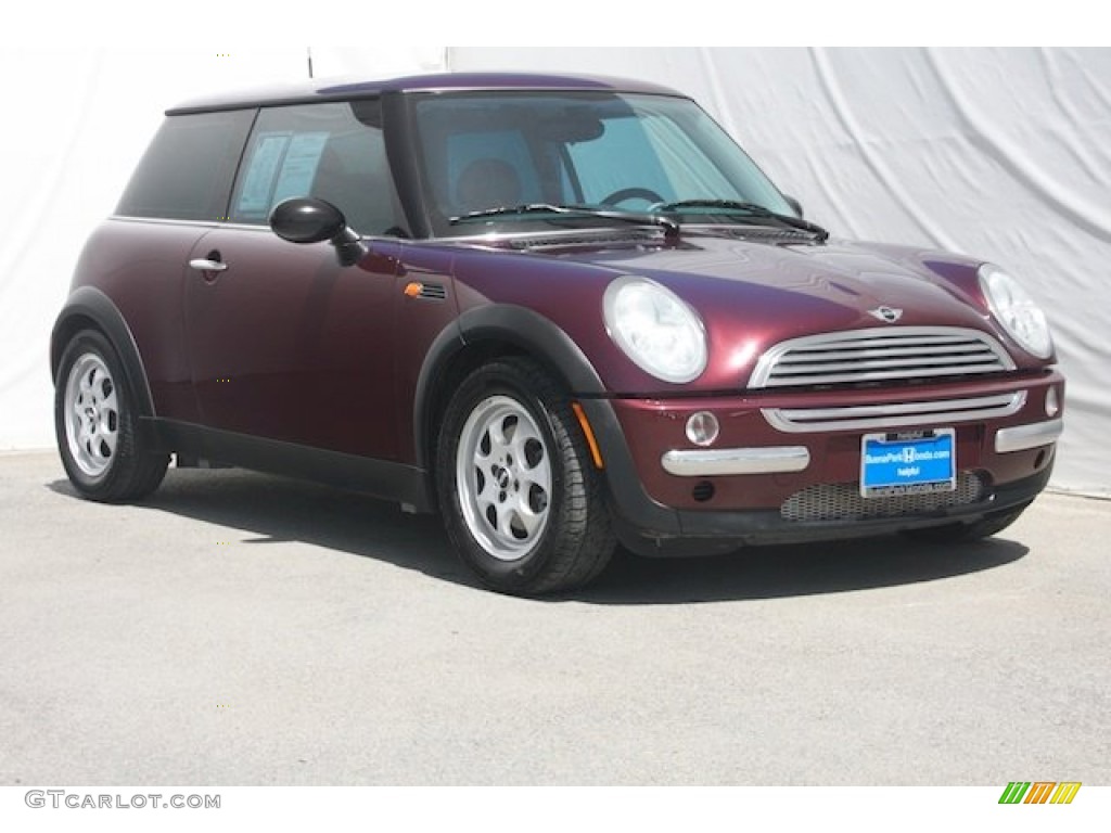 2003 Cooper Hardtop - Velvet Red Metallic / Grey photo #1