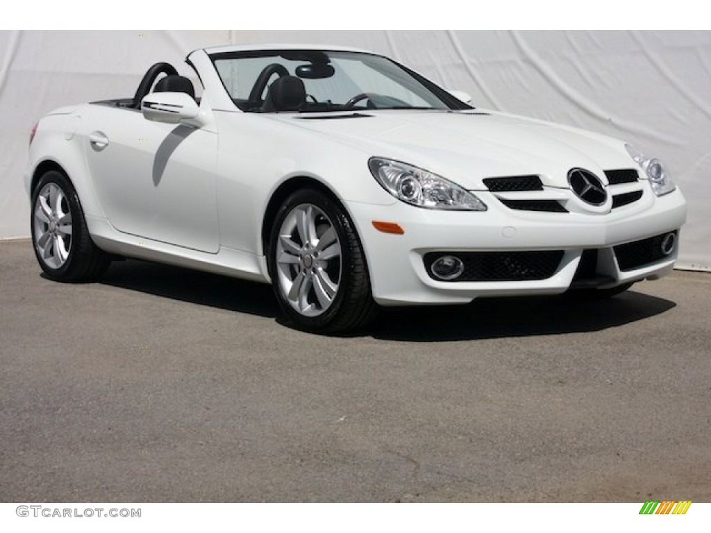 2010 SLK 300 Roadster - Arctic White / Black photo #1