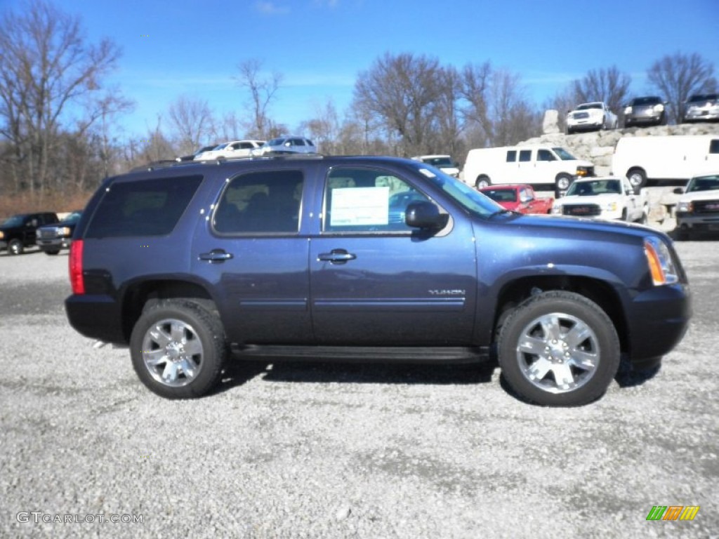 2013 Yukon SLE 4x4 - Graphite Blue Metallic / Ebony photo #1