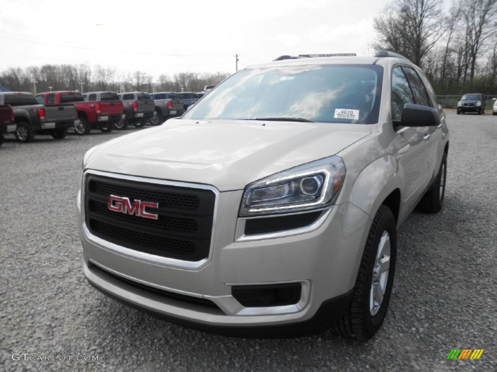 2013 Acadia SLE - Champagne Silver Metallic / Ebony photo #3