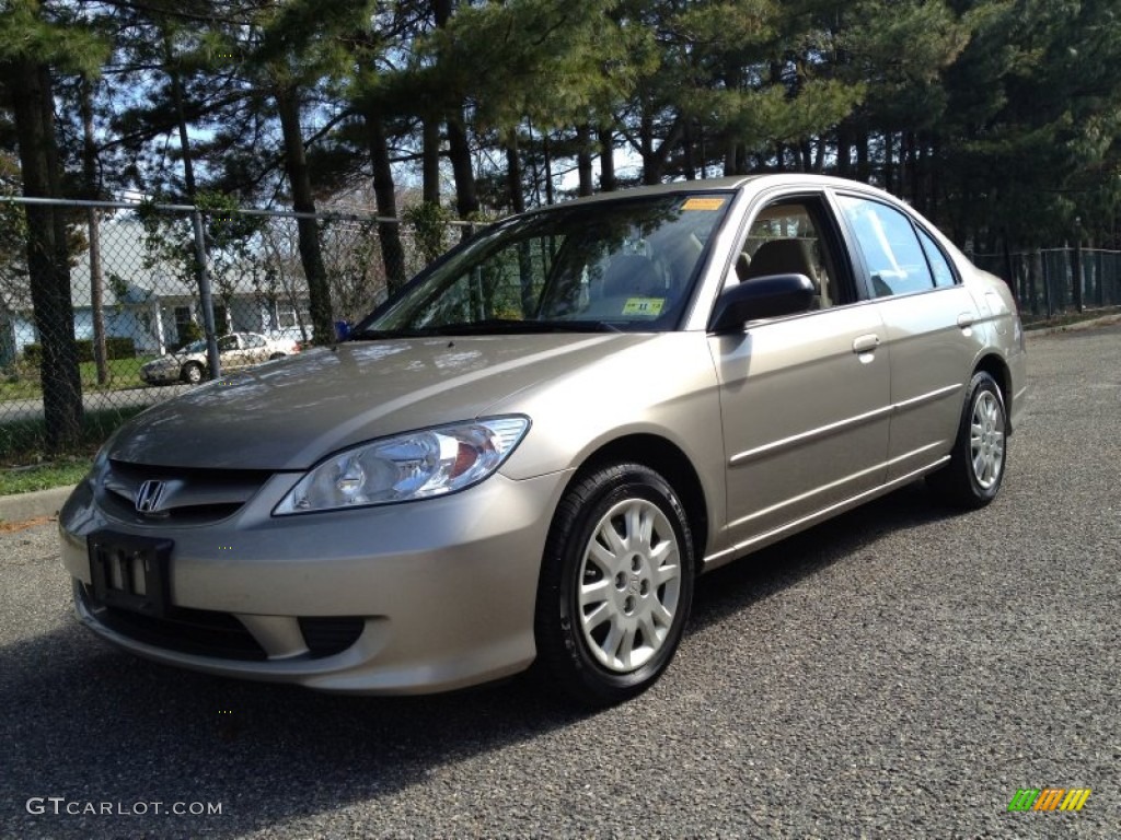 Shoreline Mist Metallic 2004 Honda Civic LX Sedan Exterior Photo #79816882