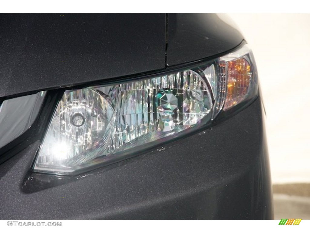 2013 Civic Hybrid Sedan - Polished Metal Metallic / Gray photo #10