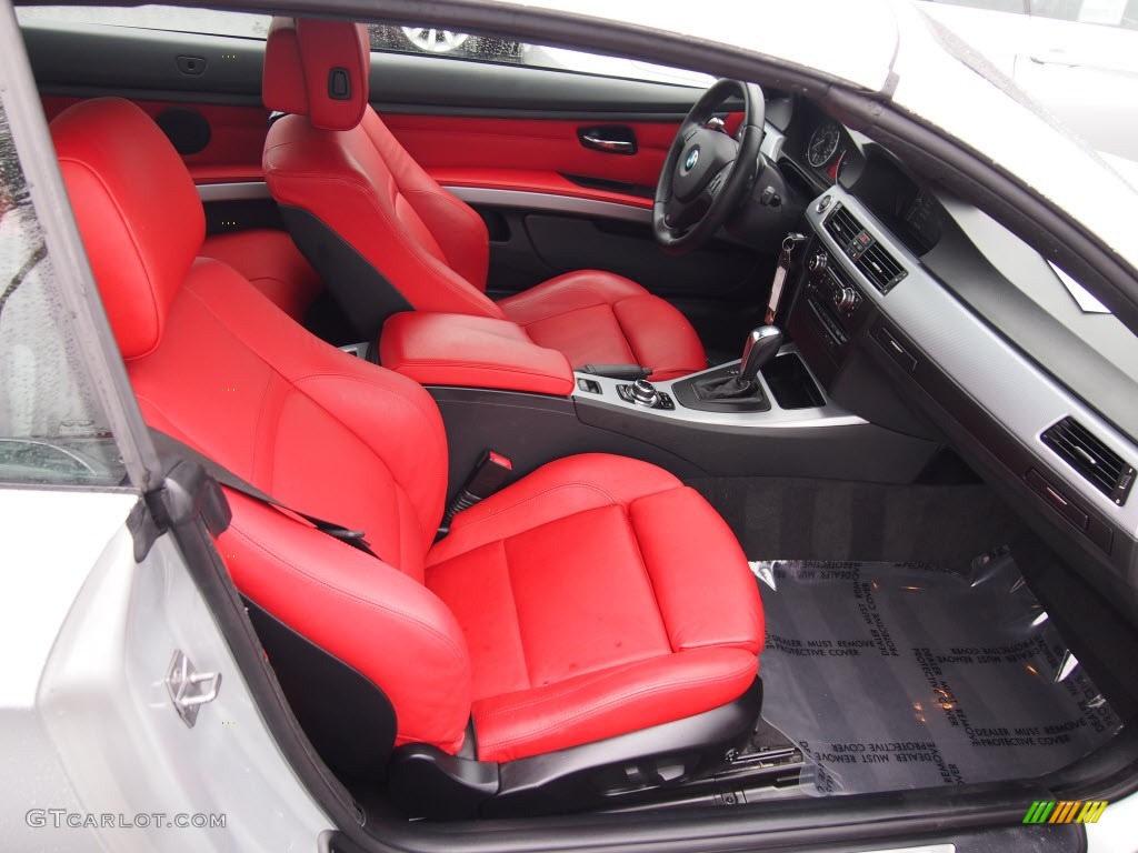 Coral Red/Black Dakota Leather Interior 2010 BMW 3 Series 328i Convertible Photo #79818451
