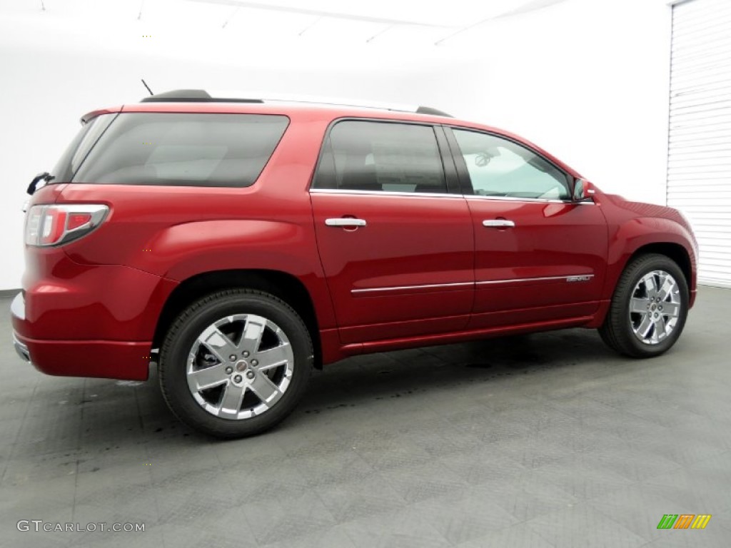 2013 Acadia Denali - Crystal Red Tintcoat / Ebony photo #2