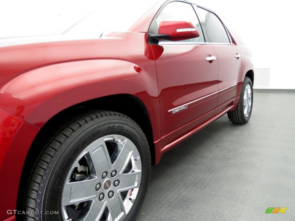 2013 Acadia Denali - Crystal Red Tintcoat / Ebony photo #7