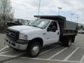 Oxford White - F350 Super Duty XL Regular Cab 4x4 Dump Truck Photo No. 7