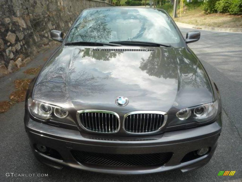 2005 3 Series 330i Convertible - Sparkling Graphite Metallic / Black photo #14