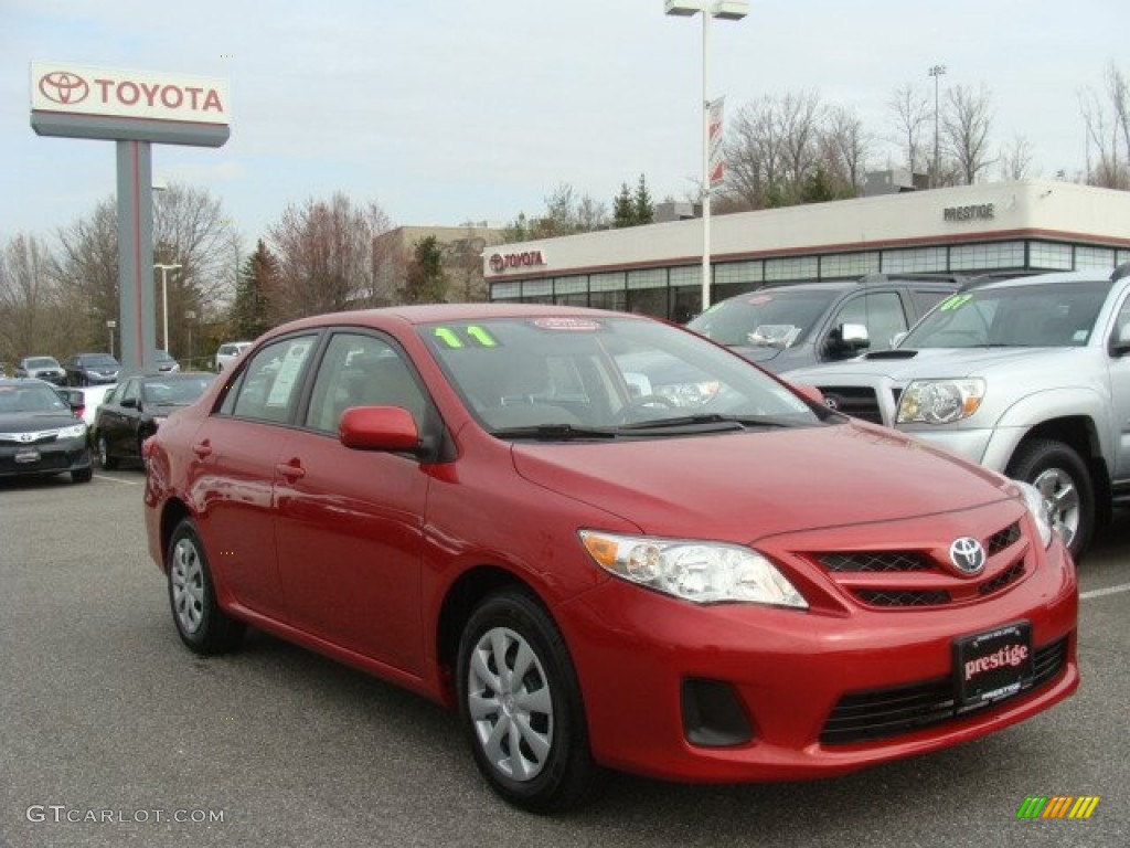 Barcelona Red Metallic Toyota Corolla