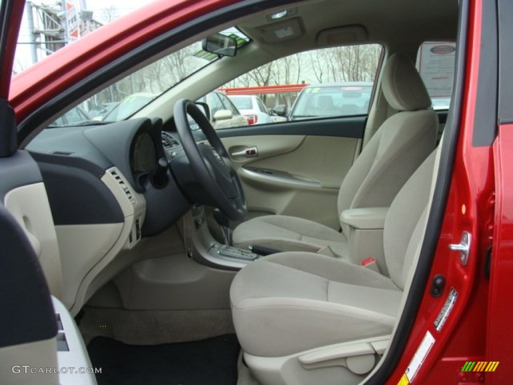 2011 Corolla LE - Barcelona Red Metallic / Bisque photo #7