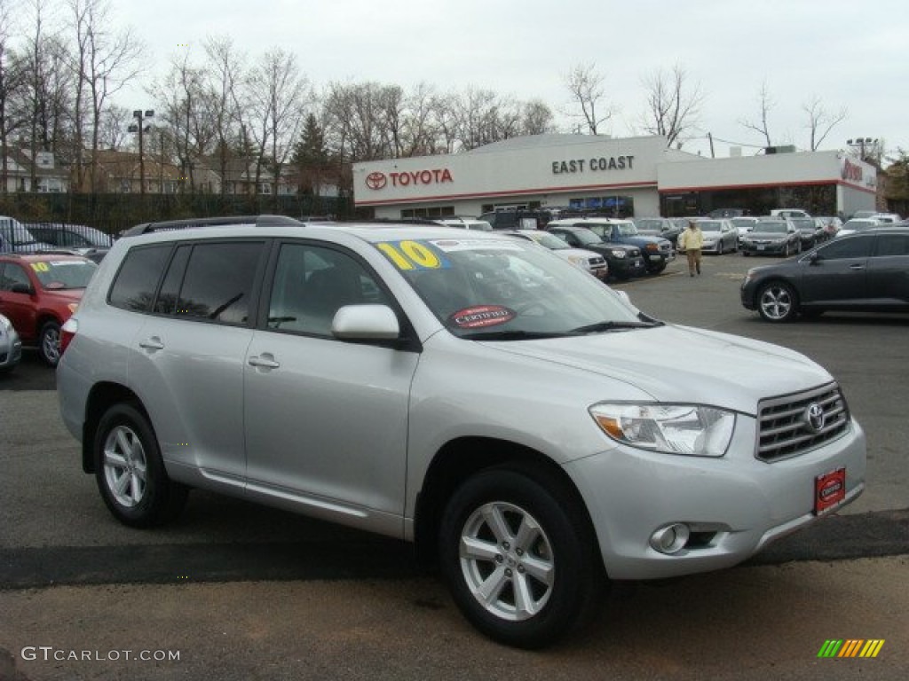 2010 Highlander SE 4WD - Classic Silver Metallic / Black photo #1