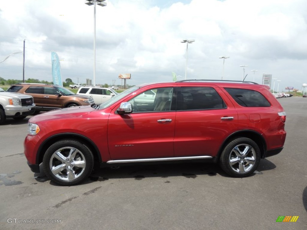 Inferno Red Crystal Pearl 2011 Dodge Durango Citadel Exterior Photo #79822549