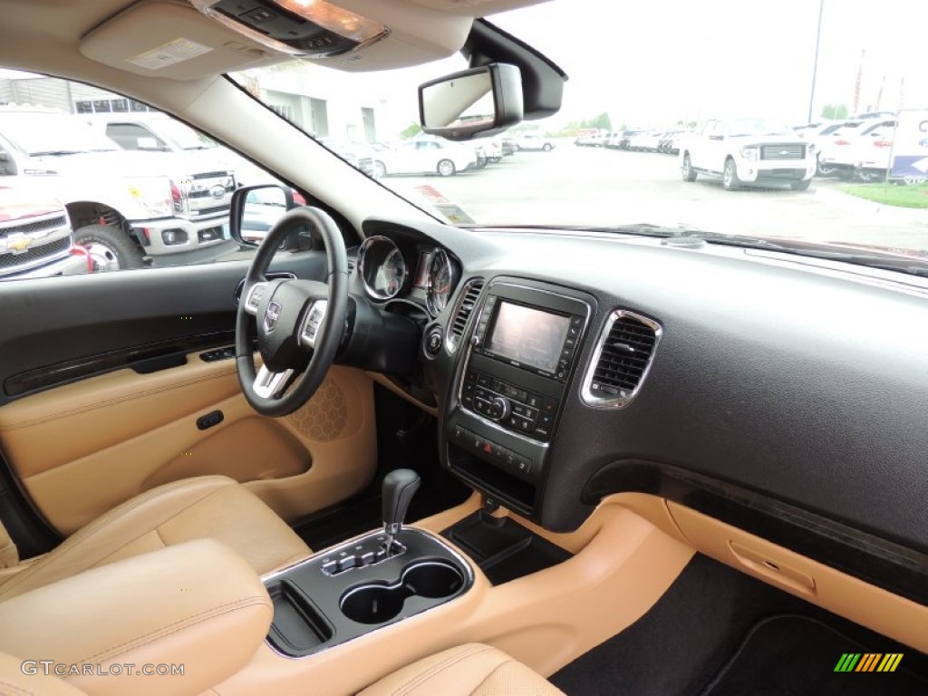 2011 Dodge Durango Citadel Black/Tan Dashboard Photo #79822570