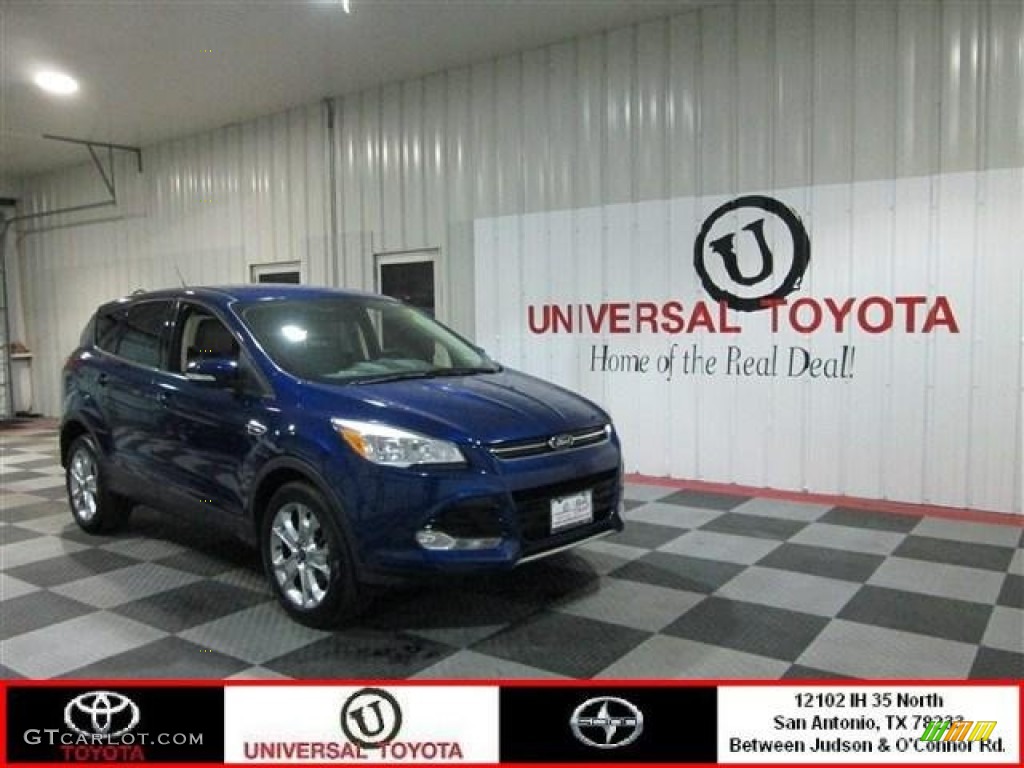 2013 Escape SEL 2.0L EcoBoost - Deep Impact Blue Metallic / Medium Light Stone photo #1